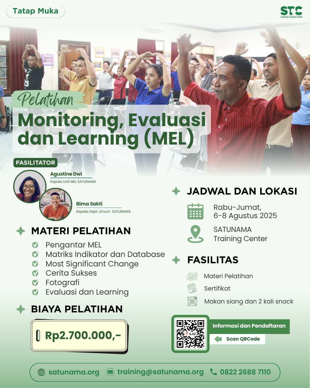 Pelatihan Monitoring, Evaluasi dan Learning (MEL)